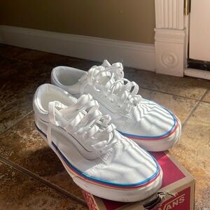 Old Skool Vans Rainbow Foxing True White M8 W9.5